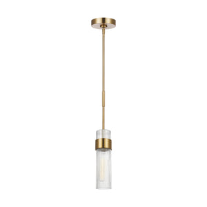 Visual Comfort Studio - CP1161BBS - One Light Pendant - Geneva - Burnished Brass