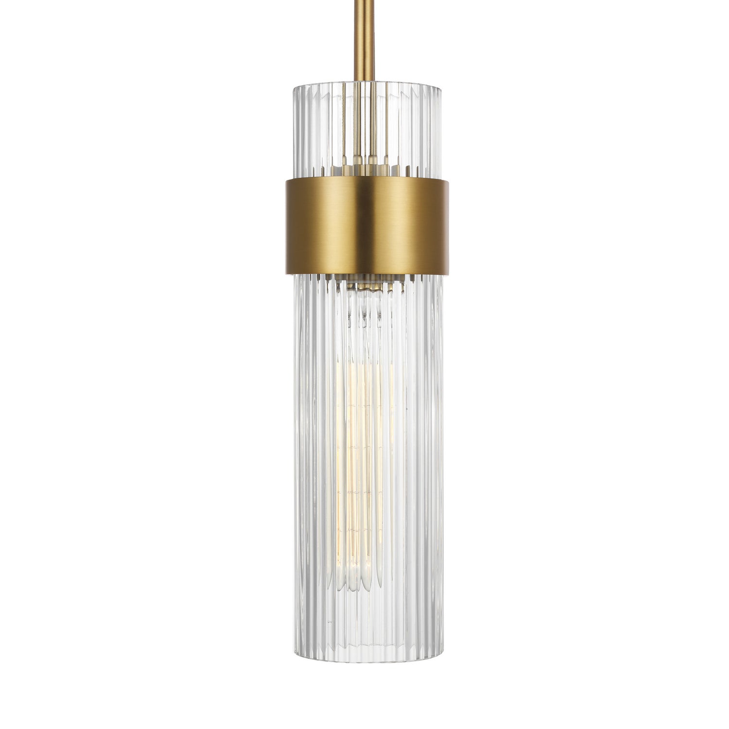 Visual Comfort Studio - CP1161BBS - One Light Pendant - Geneva - Burnished Brass