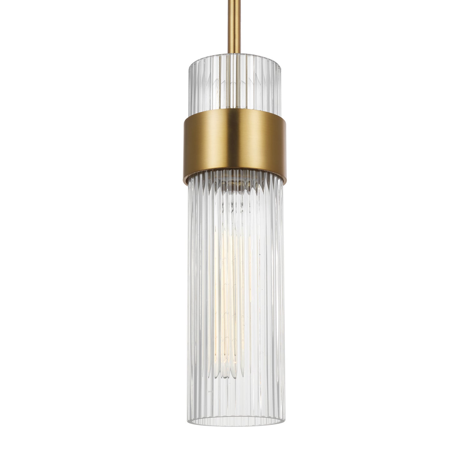 Visual Comfort Studio - CP1161BBS - One Light Pendant - Geneva - Burnished Brass