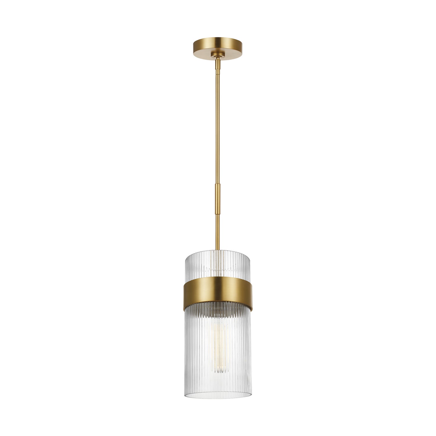 Visual Comfort Studio - CP1171BBS - One Light Pendant - Geneva - Burnished Brass