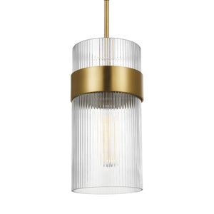 Visual Comfort Studio - CP1171BBS - One Light Pendant - Geneva - Burnished Brass