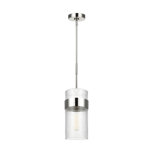 Visual Comfort Studio - CP1171PN - One Light Pendant - Geneva - Polished Nickel