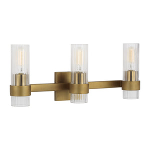 Visual Comfort Studio - CV1023BBS - Three Light Vanity - Geneva - Burnished Brass