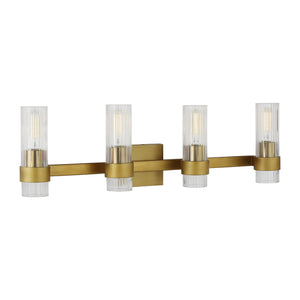 Visual Comfort Studio - CV1024BBS - Four Light Vanity - Geneva - Burnished Brass