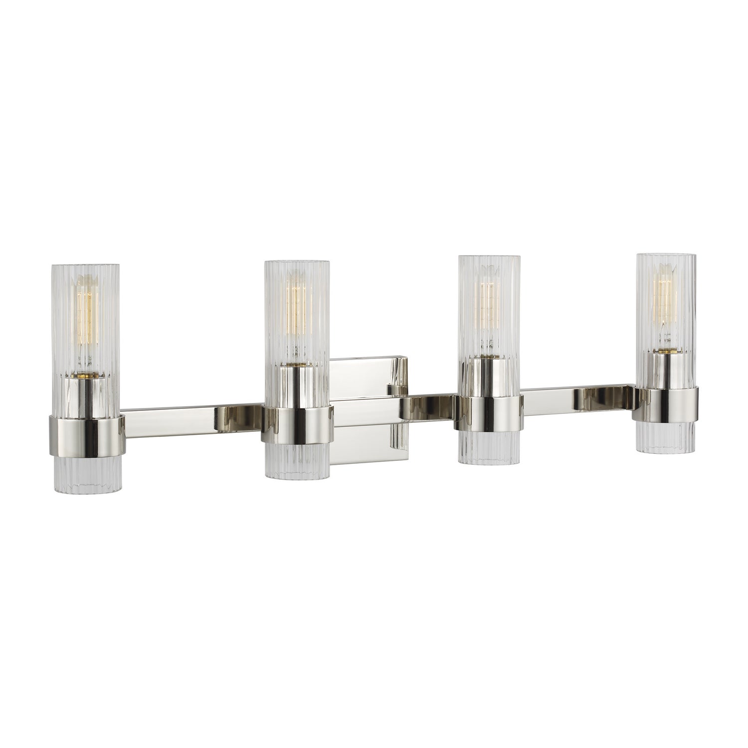 Visual Comfort Studio - CV1024PN - Four Light Vanity - Geneva - Polished Nickel