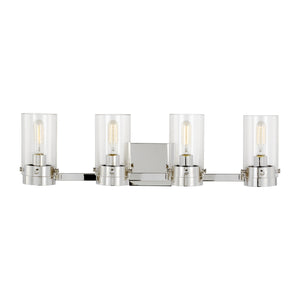 Visual Comfort Studio - CW1004PN - Four Light Vanity - Garrett - Polished Nickel