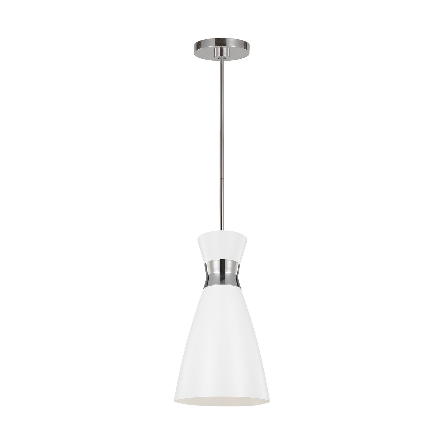 Visual Comfort Studio - EP1221MWTPN - One Light Pendant - Heath - Polished Nickel