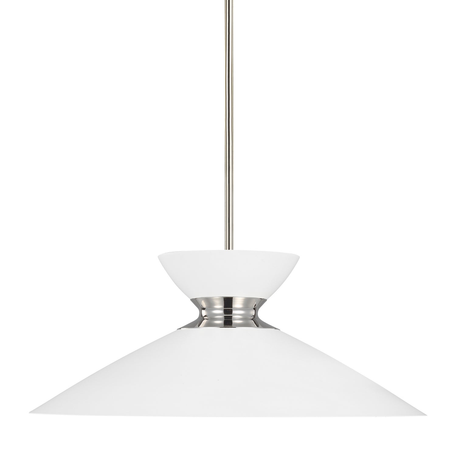 Visual Comfort Studio - EP1231MWTPN - One Light Pendant - Heath - Polished Nickel