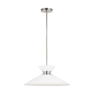 Visual Comfort Studio - EP1231MWTPN - One Light Pendant - Heath - Polished Nickel