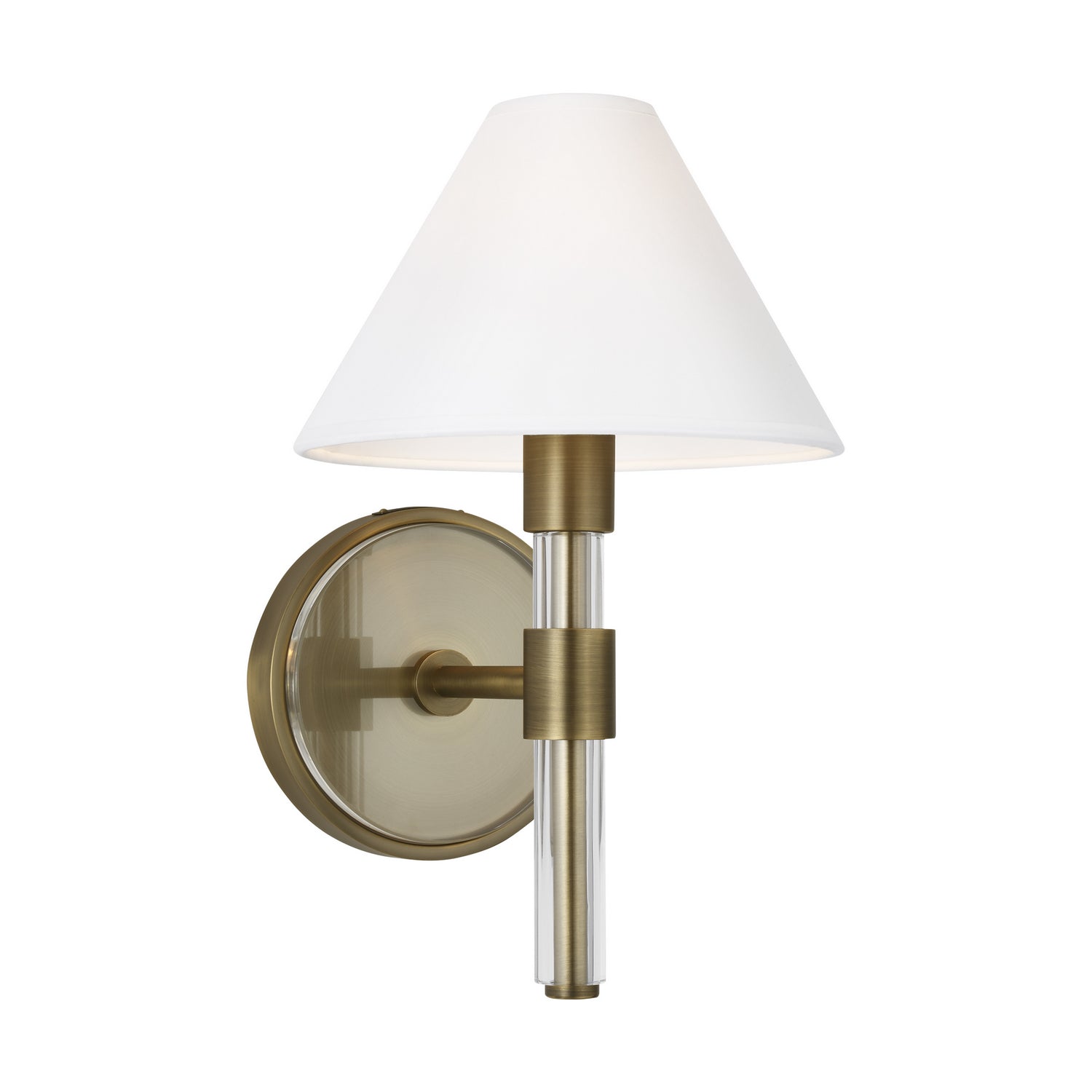 Visual Comfort Studio - LW1041TWB - One Light Wall Sconce - Robert - Time Worn Brass