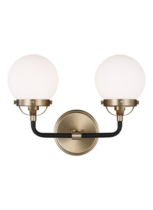 Visual Comfort Studio - 4487902-848 - Two Light Wall / Bath - Cafe - Satin Brass