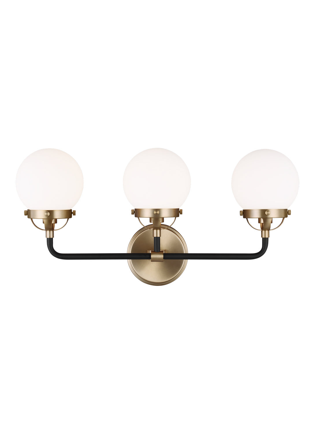 Visual Comfort Studio - 4487903-848 - Three Light Wall / Bath - Cafe - Satin Brass