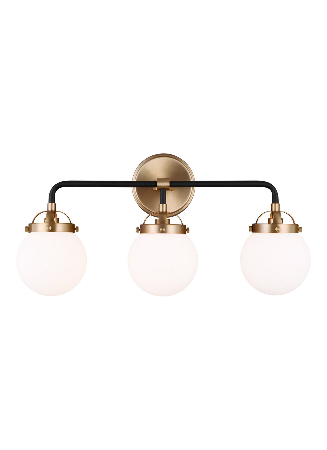 Visual Comfort Studio - 4487903-848 - Three Light Wall / Bath - Cafe - Satin Brass