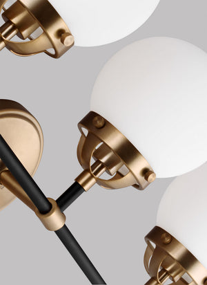 Visual Comfort Studio - 4487903-848 - Three Light Wall / Bath - Cafe - Satin Brass