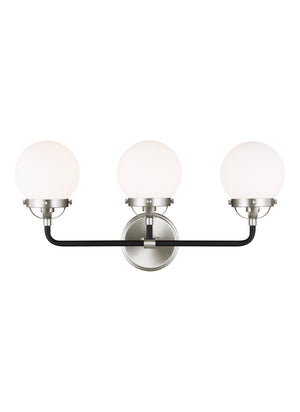 Visual Comfort Studio - 4487903-962 - Three Light Wall / Bath - Cafe - Brushed Nickel