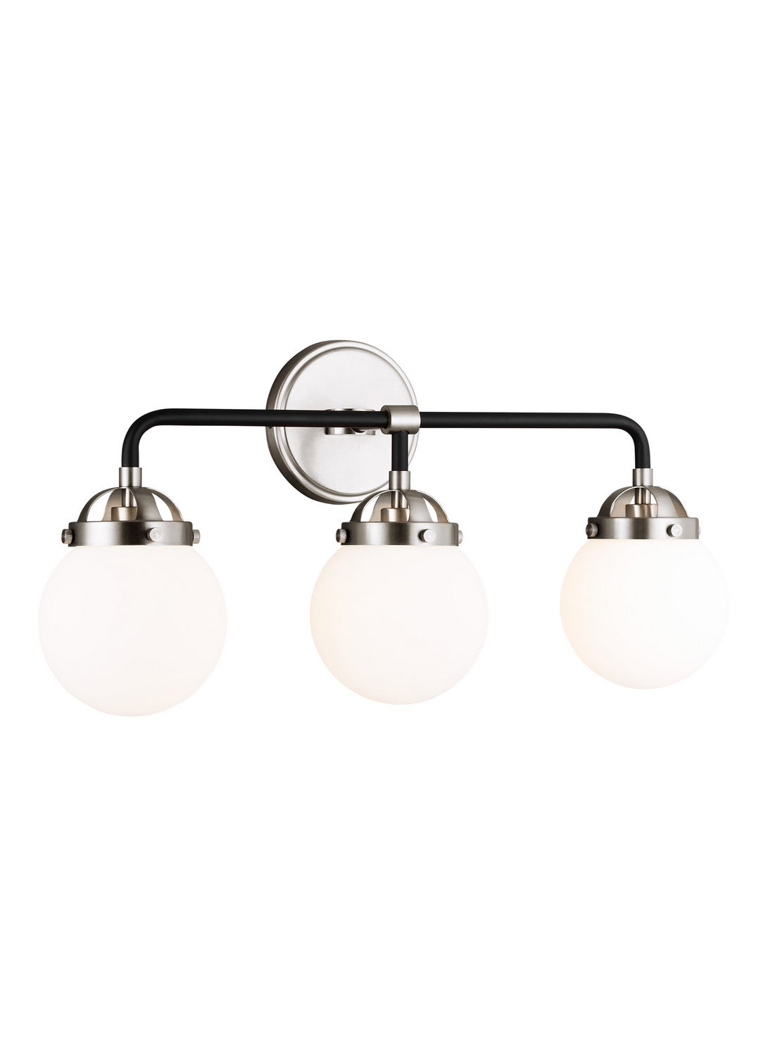 Visual Comfort Studio - 4487903-962 - Three Light Wall / Bath - Cafe - Brushed Nickel