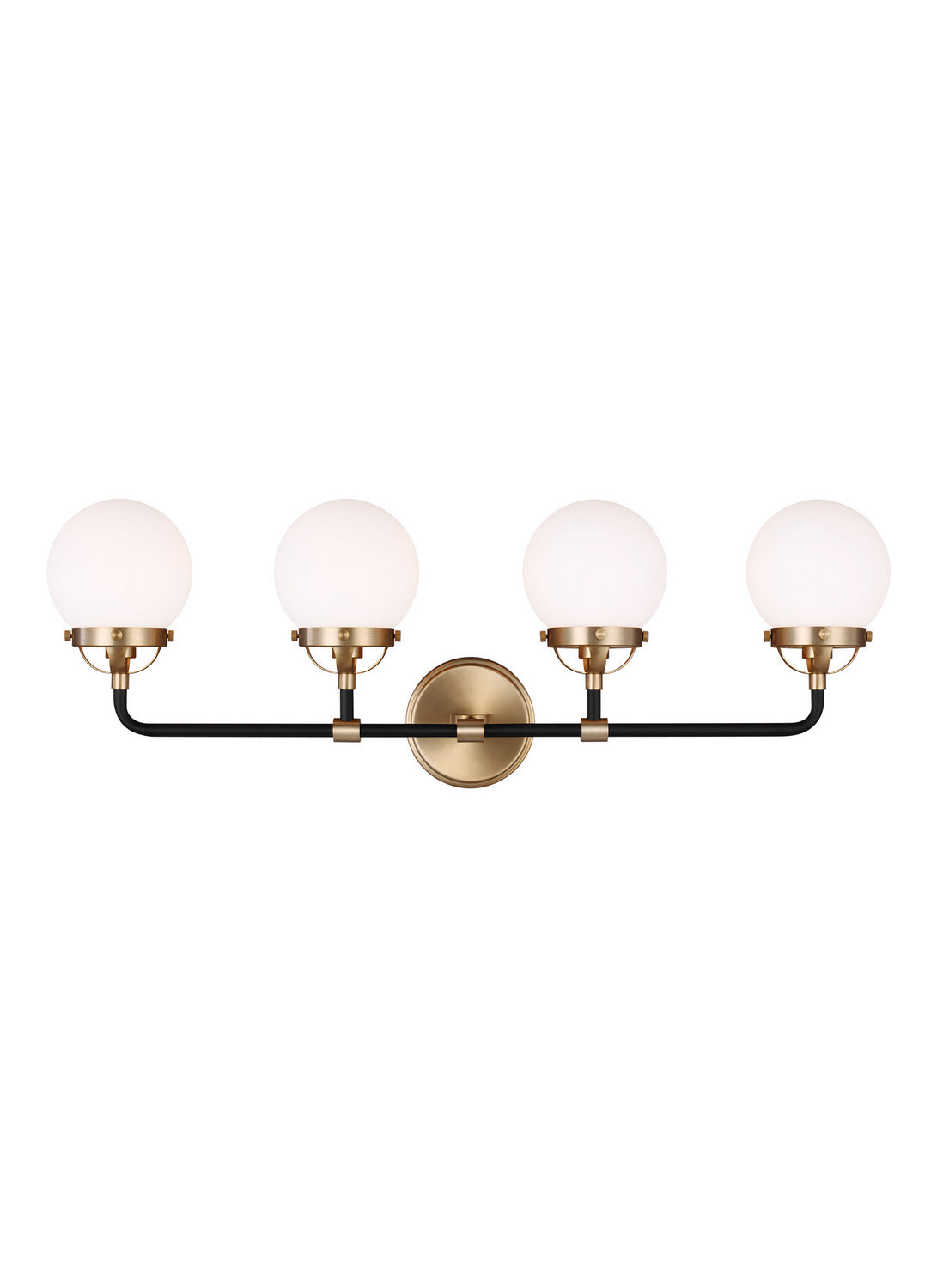 Visual Comfort Studio - 4487904-848 - Four Light Wall / Bath - Cafe - Satin Brass
