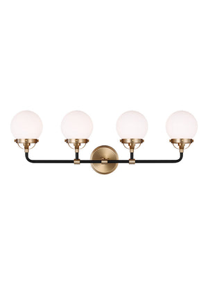 Visual Comfort Studio - 4487904-848 - Four Light Wall / Bath - Cafe - Satin Brass