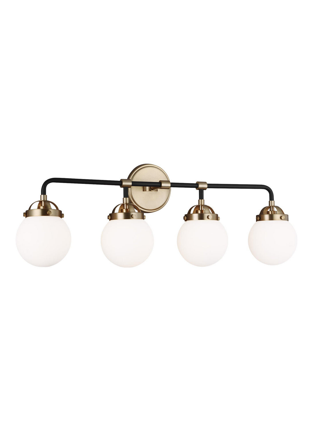 Visual Comfort Studio - 4487904-848 - Four Light Wall / Bath - Cafe - Satin Brass