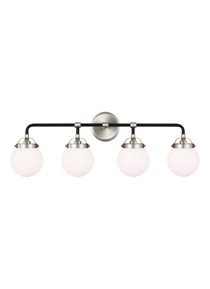 Visual Comfort Studio - 4487904-962 - Four Light Wall / Bath - Cafe - Brushed Nickel