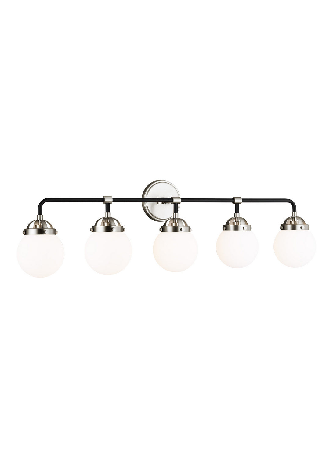 Visual Comfort Studio - 4487905-962 - Five Light Wall / Bath - Cafe - Brushed Nickel