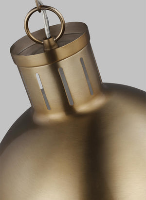 Visual Comfort Studio - 6577101-848 - One Light Pendant - Hanks - Satin Brass