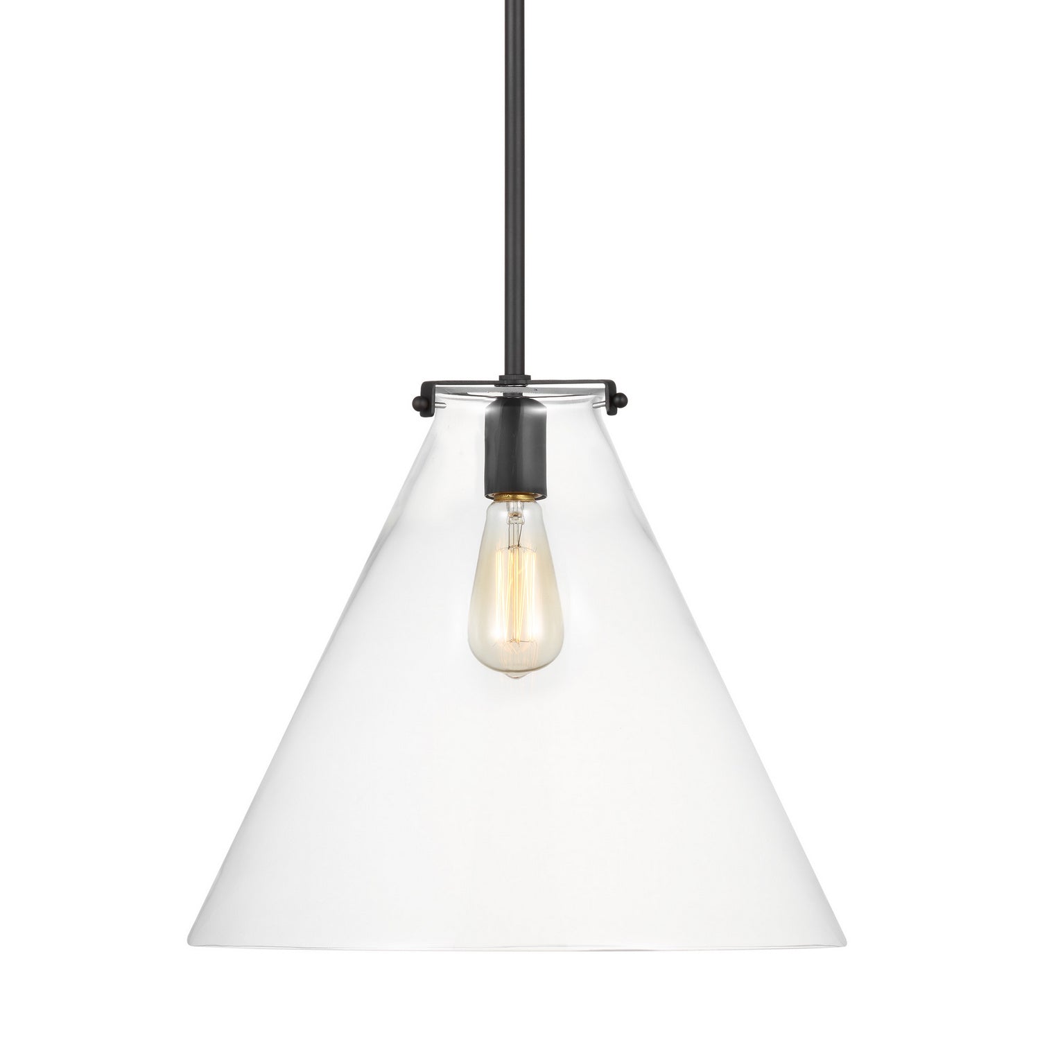 Visual Comfort Studio - 6592101-112 - One Light Pendant - Kate - Midnight Black