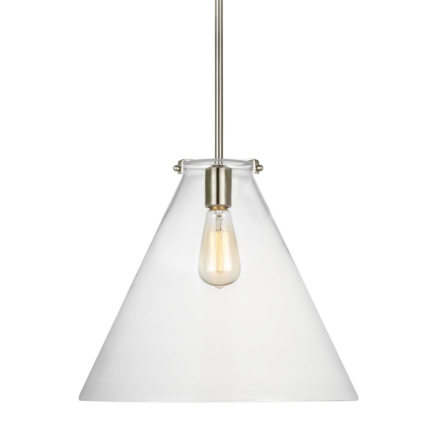 Visual Comfort Studio - 6592101-962 - One Light Pendant - Kate - Brushed Nickel