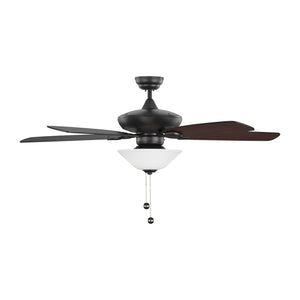 Generation Lighting. - 5COM52MBKD-V1 - 52"Ceiling Fan - Colony - Midnight Black