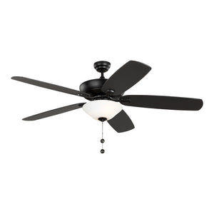 Generation Lighting. - 5CSM60MBKD-V1 - 60"Ceiling Fan - Colony - Midnight Black