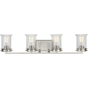 Progress Lighting - P300275-009 - Four Light Bath - Winslett - Brushed Nickel