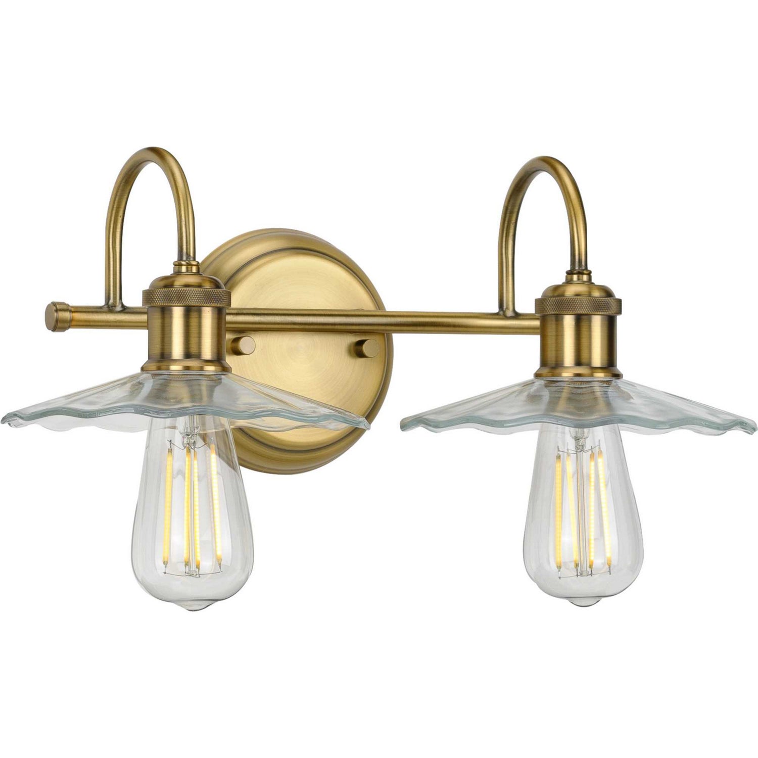 Progress Lighting - P300287-163 - Two Light Bath - Fayette - Vintage Brass