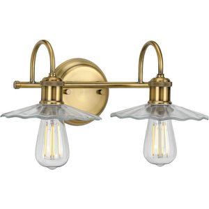 Progress Lighting - P300287-163 - Two Light Bath - Fayette - Vintage Brass