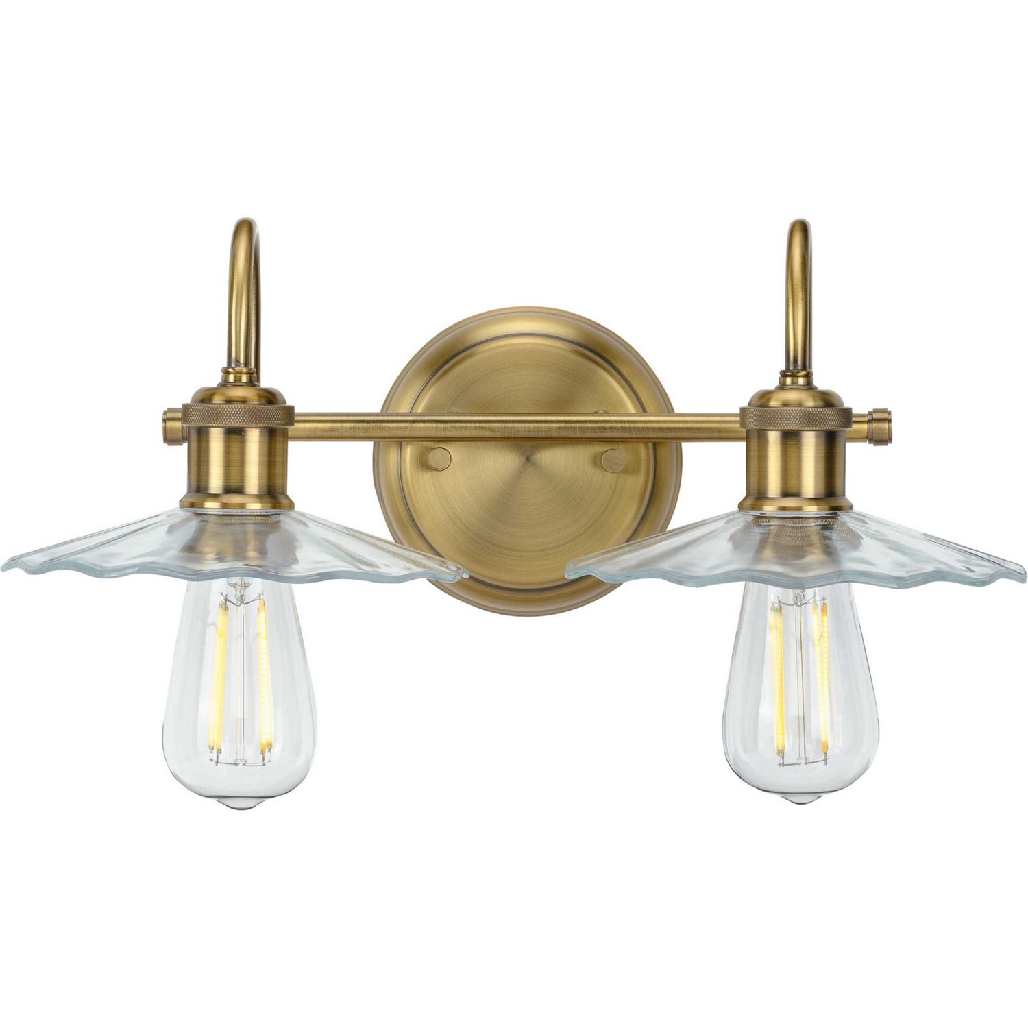 Progress Lighting - P300287-163 - Two Light Bath - Fayette - Vintage Brass