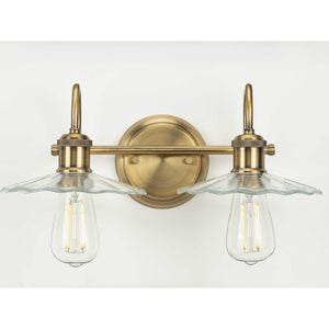 Progress Lighting - P300287-163 - Two Light Bath - Fayette - Vintage Brass