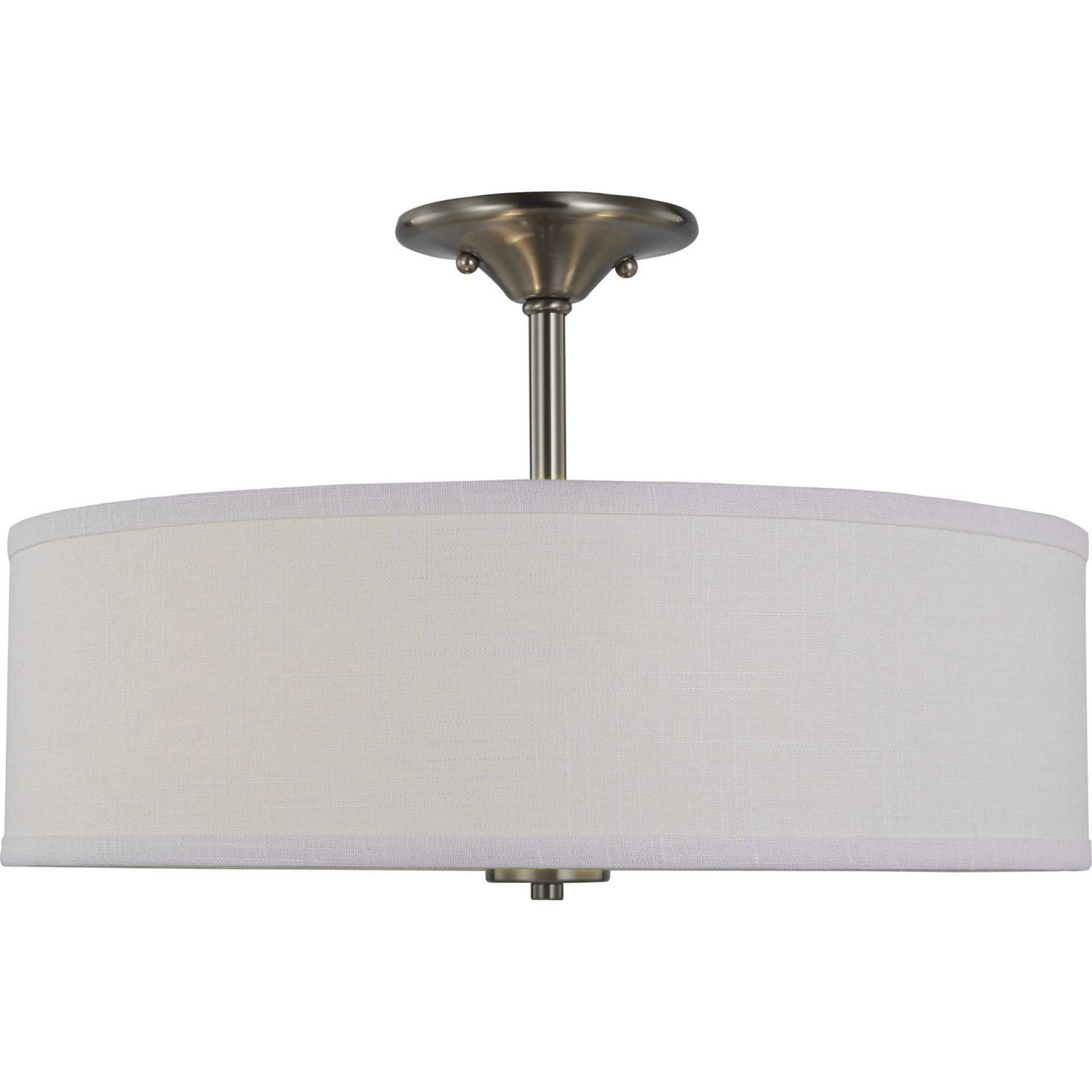 Progress Lighting - P350167-009 - Three Light Semi Flush Mount - Inspire - Brushed Nickel