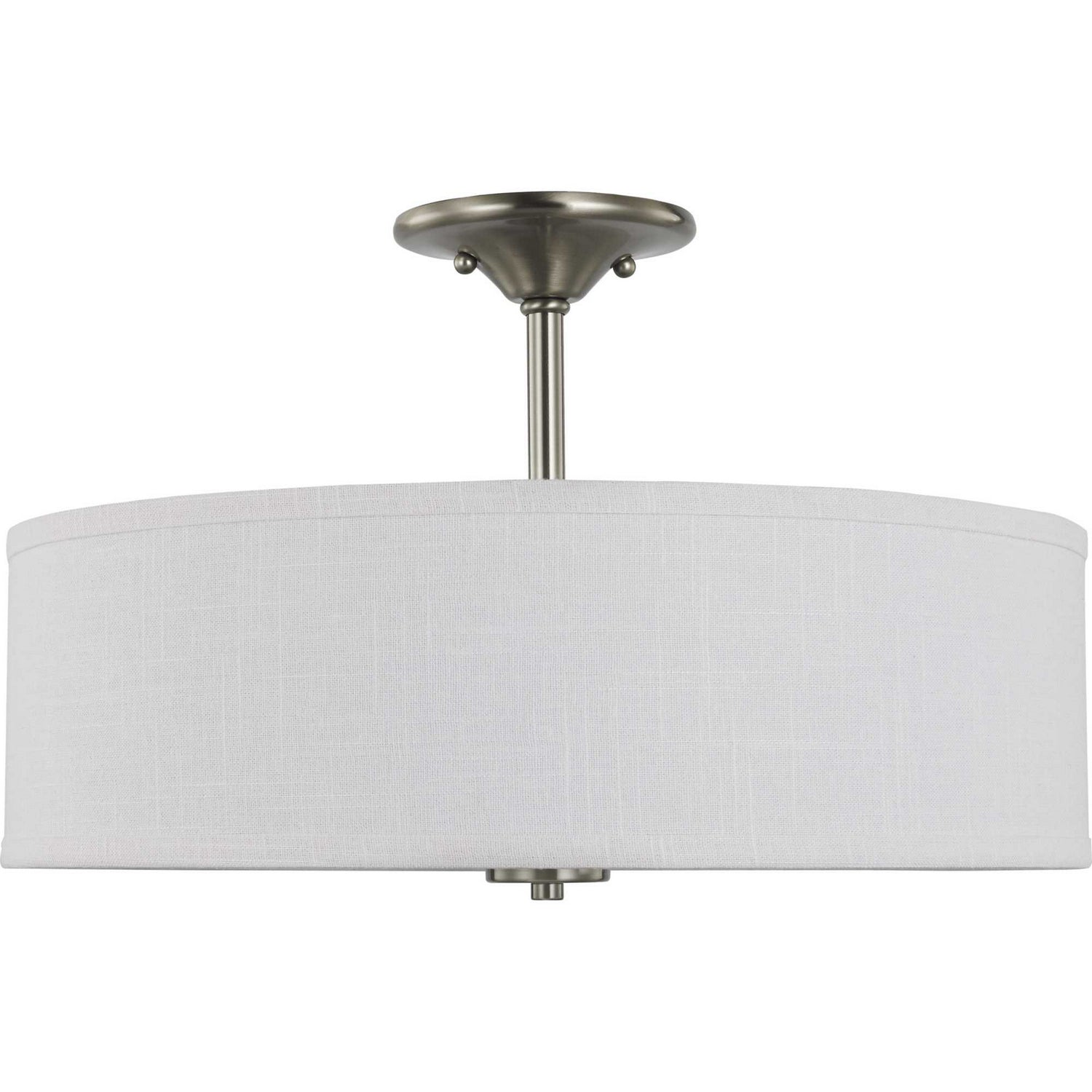 Progress Lighting - P350167-009 - Three Light Semi Flush Mount - Inspire - Brushed Nickel