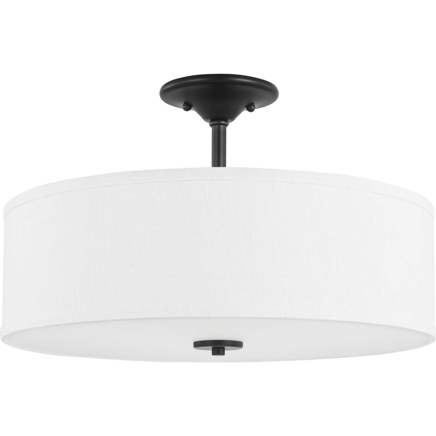 Progress Lighting - P350167-143 - Three Light Semi Flush Mount - Inspire - Graphite