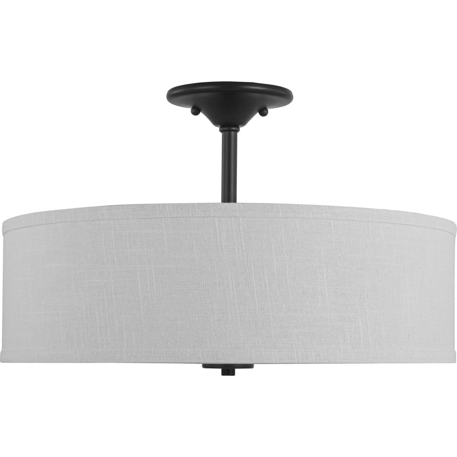 Progress Lighting - P350167-143 - Three Light Semi Flush Mount - Inspire - Graphite