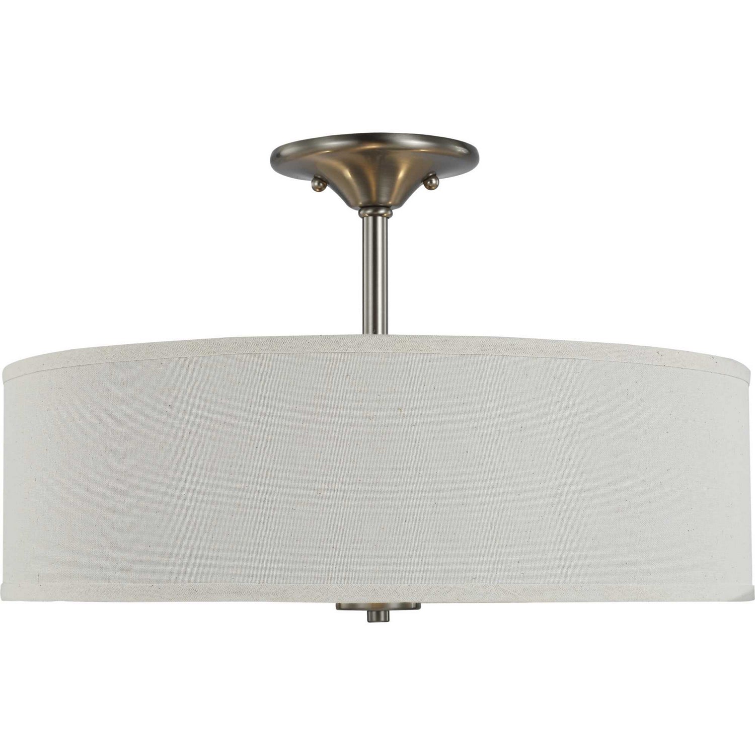 Progress Lighting - P350168-009 - Three Light Semi Flush Mount - Inspire - Brushed Nickel