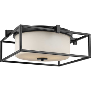 Progress Lighting - P350171-031 - Two Light Flush Mount - Chadwick - Black