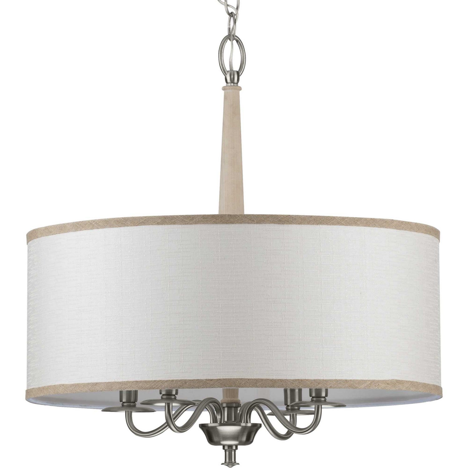 Progress Lighting - P400218-009 - Four Light Chandelier - Durrell - Brushed Nickel