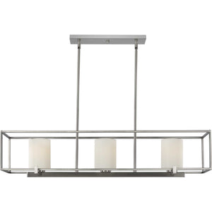 Progress Lighting - P400225-009 - Three Light Island Chandelier - Chadwick - Brushed Nickel