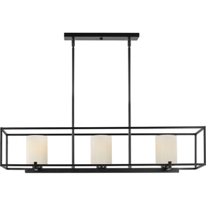 Progress Lighting - P400225-031 - Three Light Island Chandelier - Chadwick - Black