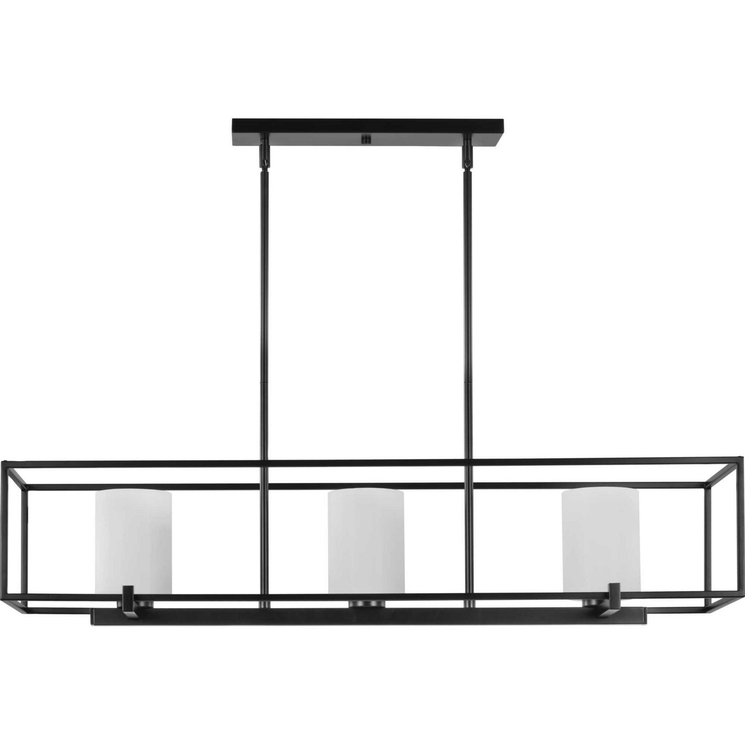 Progress Lighting - P400225-031 - Three Light Island Chandelier - Chadwick - Black