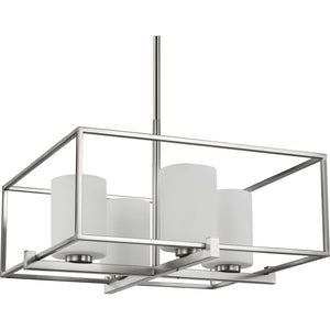 Progress Lighting - P400226-009 - Four Light Chandelier - Chadwick - Brushed Nickel