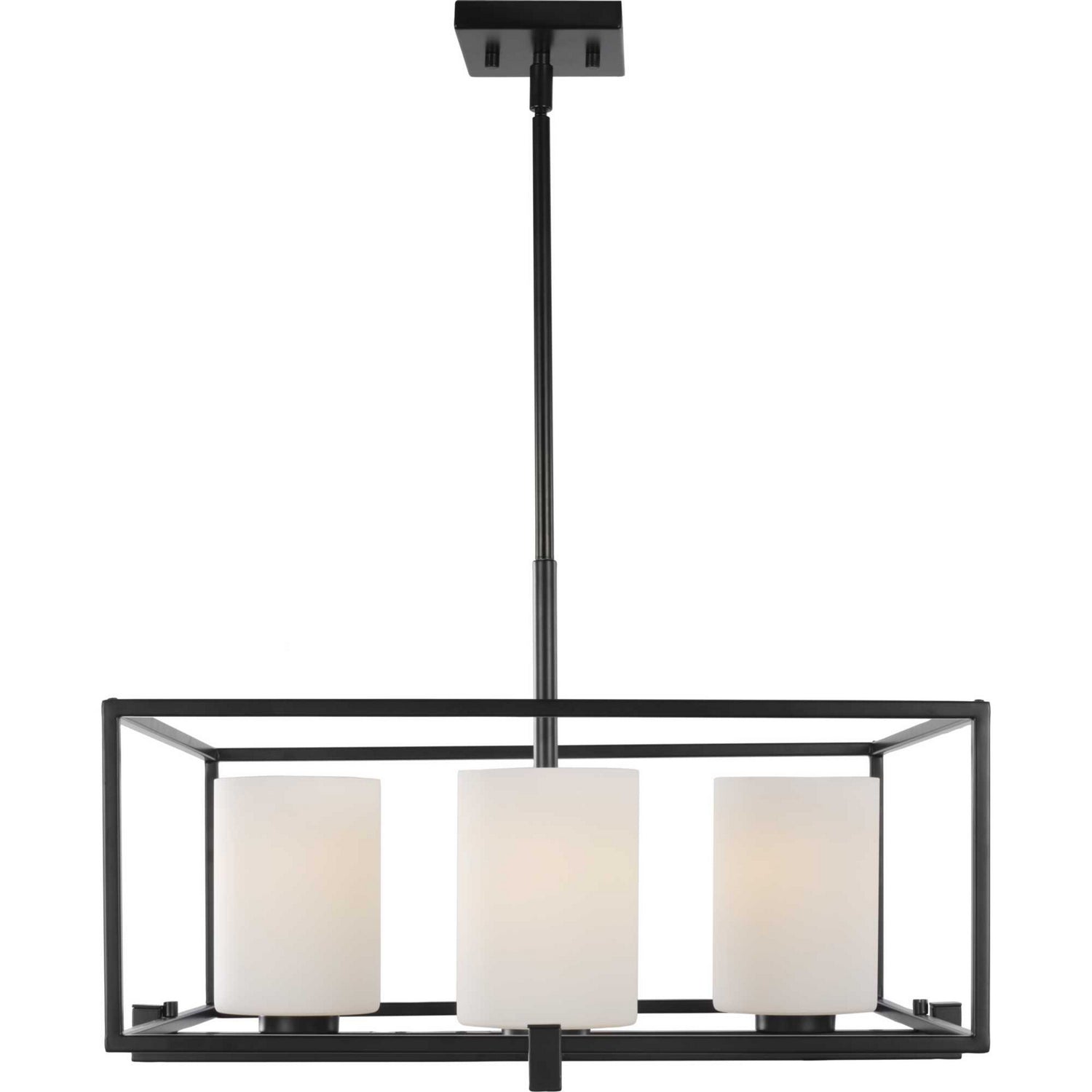 Progress Lighting - P400226-031 - Four Light Chandelier - Chadwick - Black