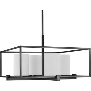 Progress Lighting - P400226-031 - Four Light Chandelier - Chadwick - Black