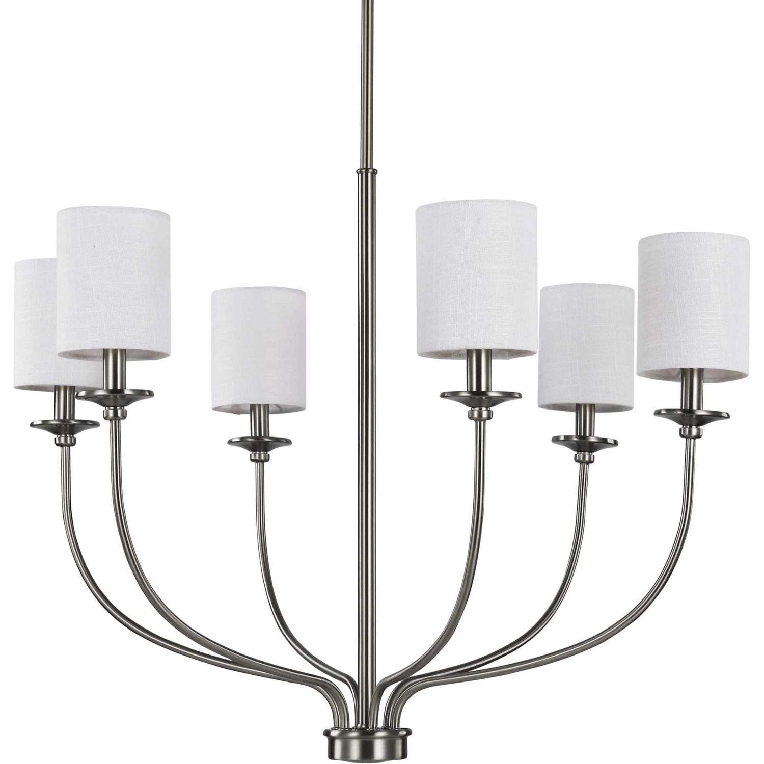 Progress Lighting - P400227-009 - Six Light Foyer Chandelier - Bonita - Brushed Nickel