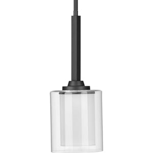 Progress Lighting - P500103-143 - One Light Mini Pendant - Kene - Graphite